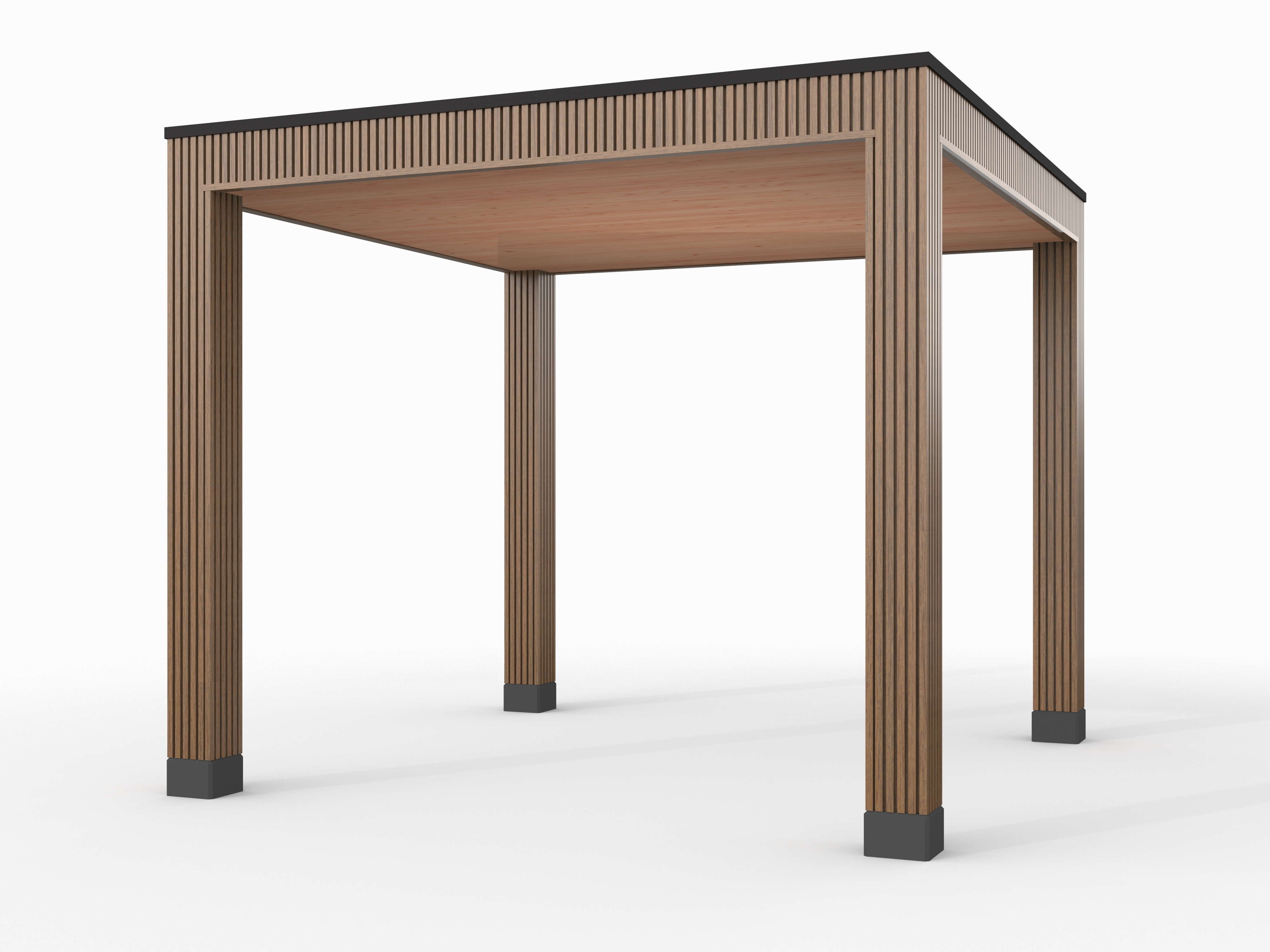 Douglas overkapping, 300 x 300, Westwood Rhombus Teak - Afbeelding 1